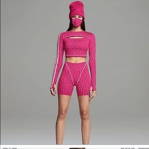 Ivy park monogram biker shorts size S